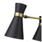 Z-Lite Soriano 3 Light Chandelier, Matte Black & Heritage Brass 728-3MB-HBR - alternate 2